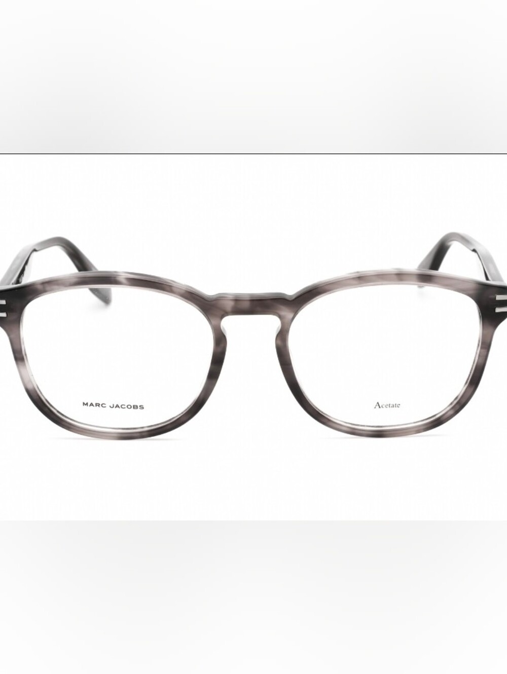 NEW Marc Jacobs MARC 605 Eyeglass Frames Grey Horn 55-19-145 w/ Case
